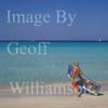 GW12830-50 = Young lady with lilo on the beach at Platja de Trenc (formerly Es Trenc ), SE Mallorca, Baleares, Spain.