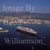 GW17725-50 = Cunard Cruise liner Queen Mary 2 (QM2) entering the Port of Palma de Mallorca, Balearic Islands, Spain.