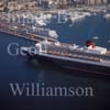 GW17770-50 = Cunard Cruise liner Queen Mary 2 (QM2) entering the Port of Palma de Mallorca, Balearic Islands, Spain.