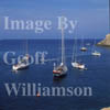 GW08870-32 = Boats in Cala Vedella, Ibiza, Balearic Islands, Spain. 26 August 2001. 