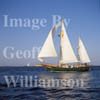 GW08985-32 = Traditional Sailing Boat "Magic Dream" en route from Formentera to Ibiza, Balearic Islands, Spain. 24 Aug 2001 