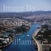GW05700-50 = Aerial view of Ciutadella, Menorca, Baleares, Spain. 1999.