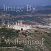 GW05680-50 = Aerial view of Monte Toro and Monastery, Menorca, Baleares, Spain. 1999. 