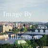GW01600-30 = View of the R. Vltava and bridges, Prague, Czech Repulic. Aug 1995.