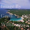 GW05110-64 = Aerial view of Cala Galdana, Menorca, Baleares, Spain. 1998. 