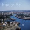 GW20975-50 = Aerial view over sea approach to Ciutadella, Menorca, Baleares, Spain.