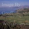 GW26800-60 = Aerial view over Alcanada Golf course, Puerto Alcudia, North East Mallorca, Balearic Islands, Spain.