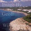 GW27950-60 = Aerial view - beach resort of Santa Tomas - South Coast Menorca, Balearic Islands, Spain. 20th September 2006. 