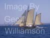 GW33220-60 = Scene with No 44 "Gipsy" ( an 11.90 metre long ketch with a trapezoid sail built in 1927 using a design by Colin Archer and owned by Ricardo Rubio of the Real Club Marítimo de Santander ) in the forgrond during the XXIV TROFEO ALMIRANTE CONDE DE BARCELONA - Conde de Barcelona Classic Boats Sailing Regatta, Palma de Mallorca, Balearic Islands, Spain on race day one. 13th August 2008.