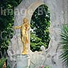 GW01460 = The Gilded Statue of Johnann Strauss, Stadtpark. Vienna, Austria. Aug 1995. 