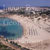 GW28020-60 = Aerial view - beach at Son Parc + Urbanisation Son Parc looking East - North Coast Menorca, Balearic Islands, Spain. 20th September 2006. 