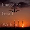 GW31465-60 = Sunset landing at the Airport of Palma de Mallorca, Balearic Islands, Spain. 19th January 2008.